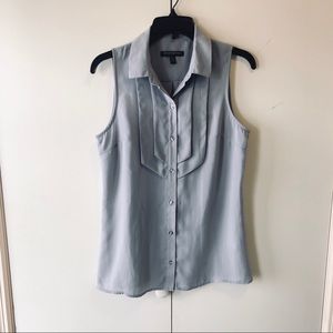 【BANANA REPUBLIC 】GREY SLEEVELESS BLOUSE. Size XS